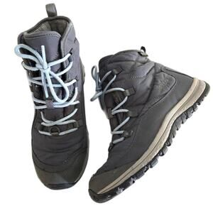 Keen Terradora Waterproof Hiking Winter Boots Grey Size 7.5 Quilted